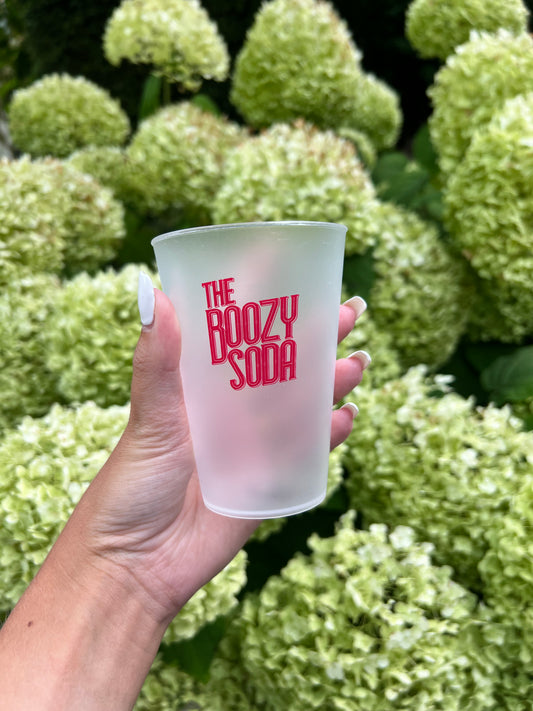 Boozy hard-plastic cups! Set van 4.